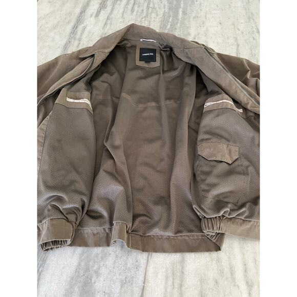 London Fog Men’s Brown Lightweight Jacket Size Large Zip Up Pockets - Picture 12 of 12
